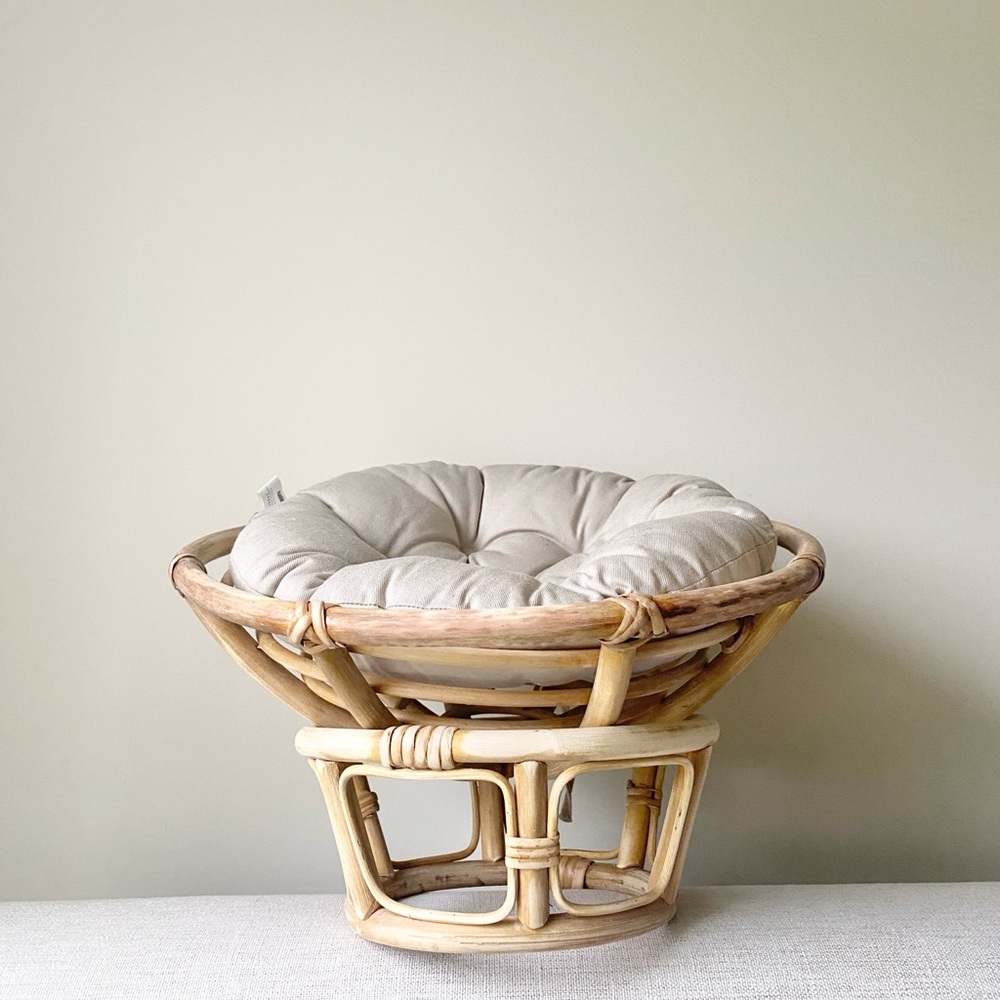 Small Wooden Papasan Chair – Fits American Girl Dolls or Small Pets